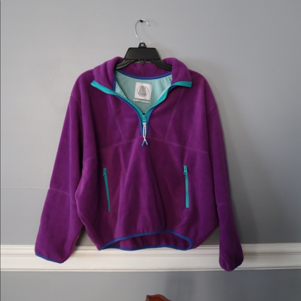 ✨purple urban cropped quarter zip small✨